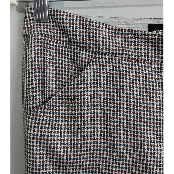 Giorgio Armani Houndstooth Silk/Wool Pant - Picture 2 of 2